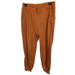 Fabletics Rust Orange Joggers With Pockets - Womens Size M - 100% Polyester